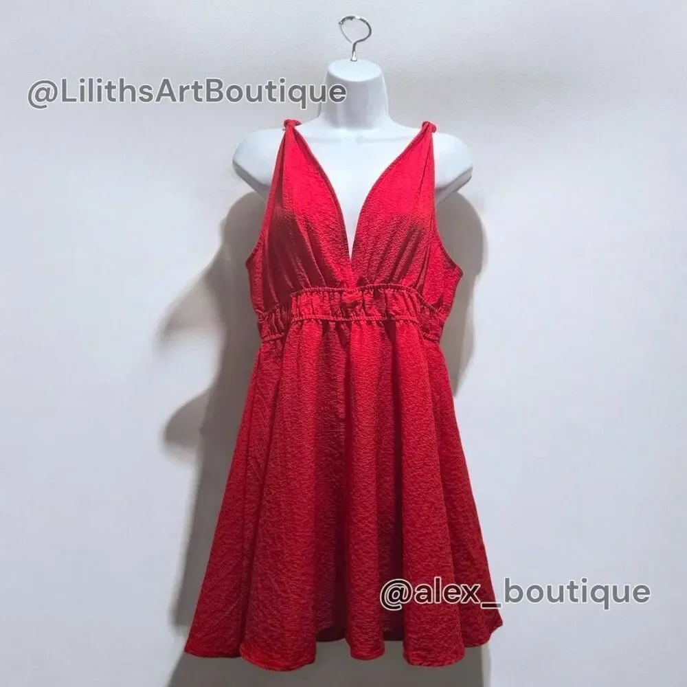 Knot A-line Dress(C047)-Size L for Women - Picture 3 of 11